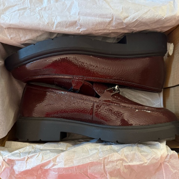 Alfani Galilyao Step ‘N Flex Loafer Flats Dark Berry Burgundy Patent Leather 7.5 - Picture 7 of 8